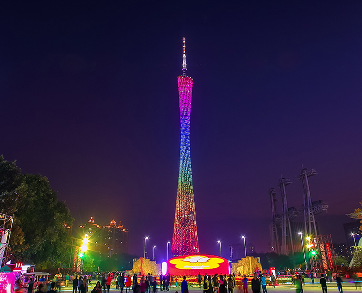 荆门广州迎春花市灯光音乐会